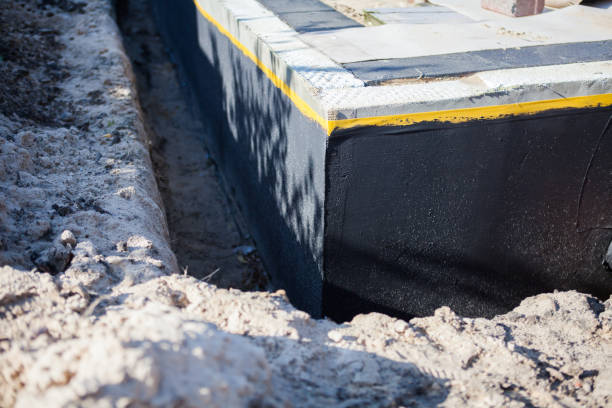Residential Exterior Waterproofing installation at a Ferndale, MI home by SJ Waterproofing Pros